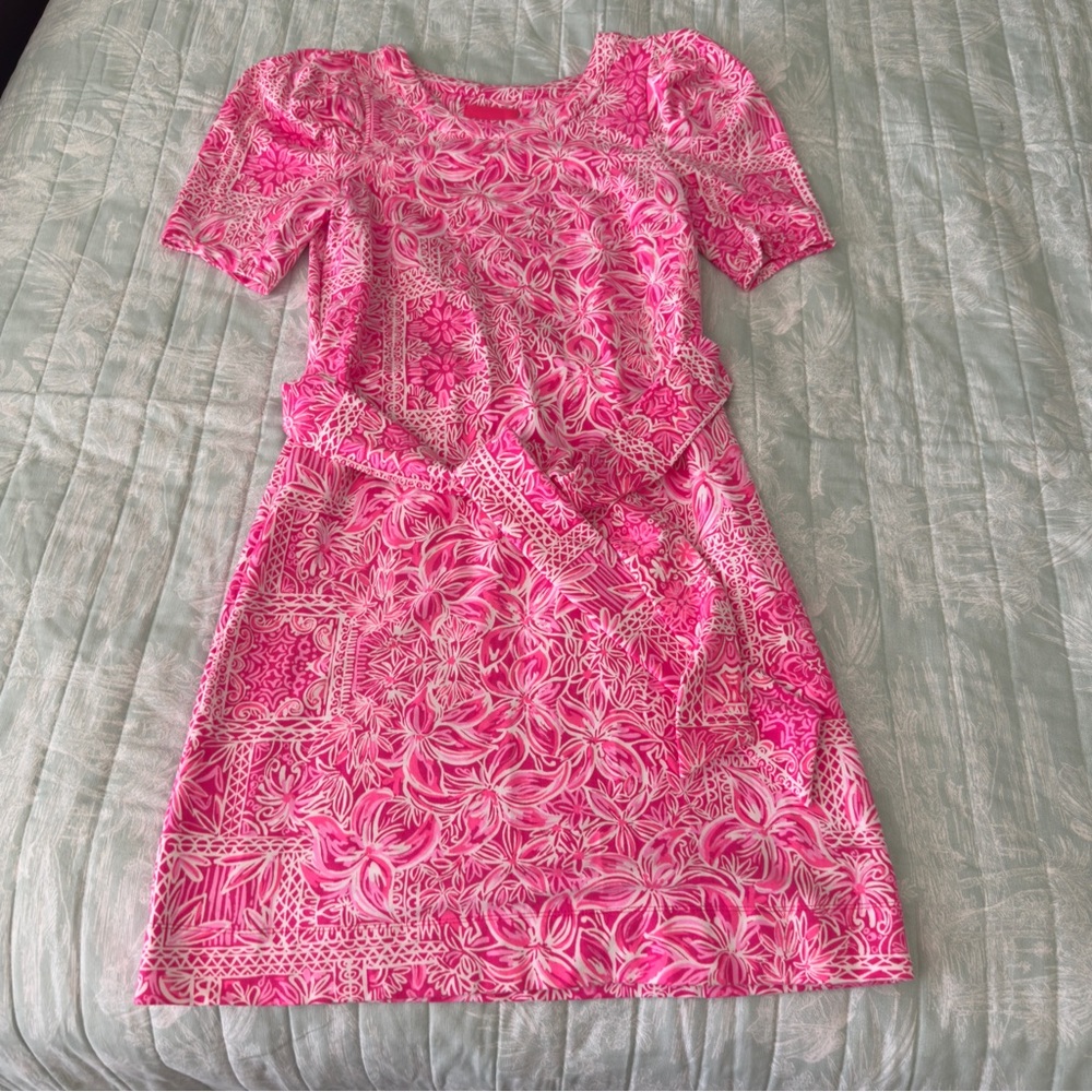 Lilly Pulitzer Harriett Shift Dress Blooms on the Block Piñata Small